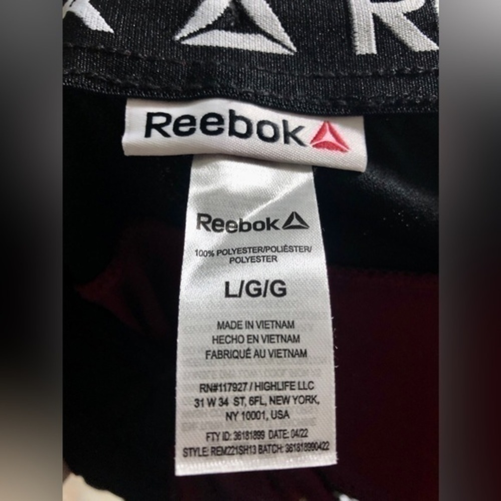 💠Reebok Amped Slim Polyester Garnet Training Basketball Shorts - Picture 3 of 13